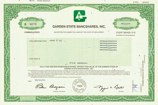 Garden State Bancshares, Inc.