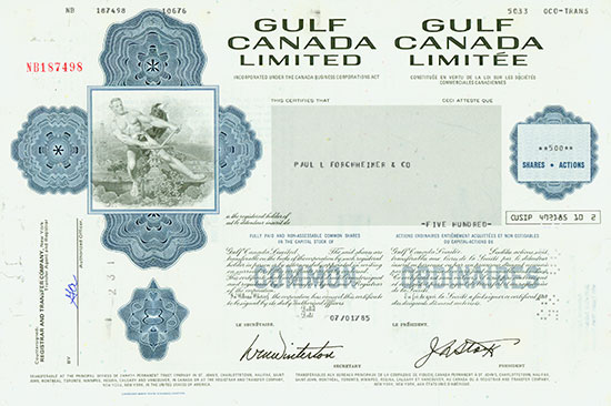 Gulf Canada Limited / Gulf Canada Limitée