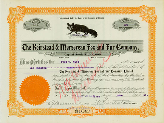 Keirstead & Mersereau Fox and Fur Company, Limited