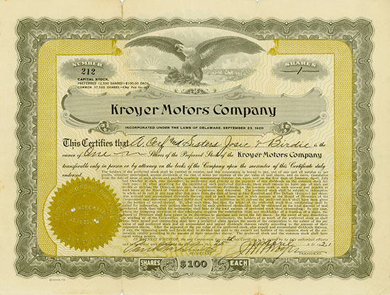 Kroyer Motors Company