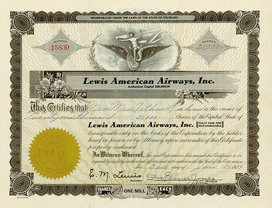 Lewis American Airways, Inc.
