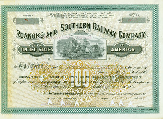 Roanoke and Southern Railway Company