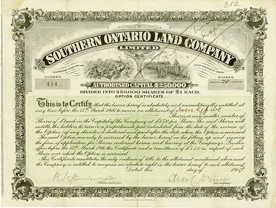 Southern Ontario Land Company Limited