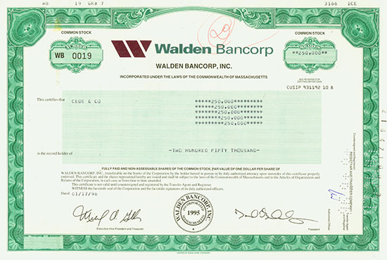 Walden Bancorp, Inc.