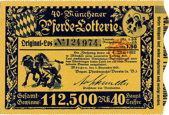 40. Münchener Pferde-Lotterie