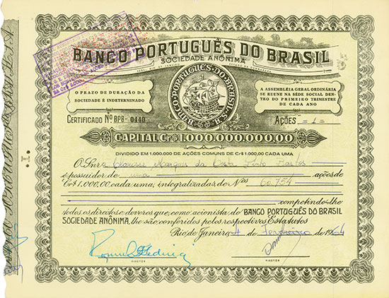 Banco Portugues do Brasil Sociedade Anonima