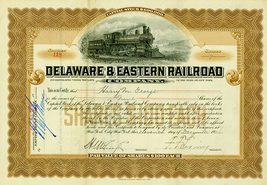 Delaware & Eastern Railroad Company