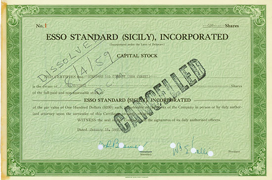 Esso Standard (Sicily), Incorporated