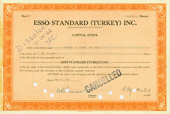 Esso Standard (Turkey) Inc.