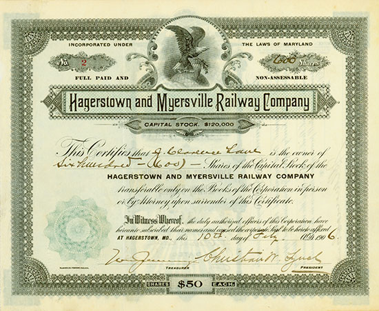 Hagerstown and Myersville Railway Company