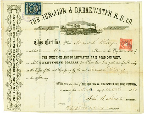 Junction & Breakwater R. R. Co.