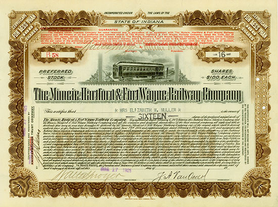Muncie, Hartford & Fort Wayne Railway Company