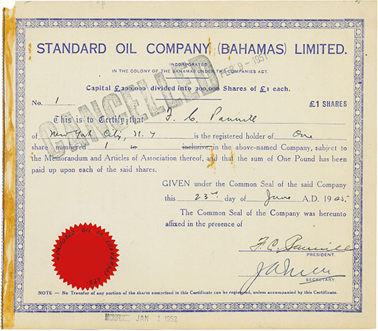 Standard Oil Company (Bahamas) Limited