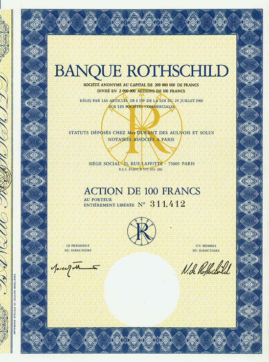Banque Rothschild Société Anonyme