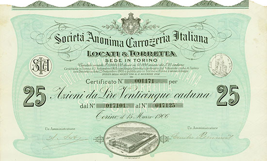 Societá Anonima Carrozzeria Italiana Locati & Torretta