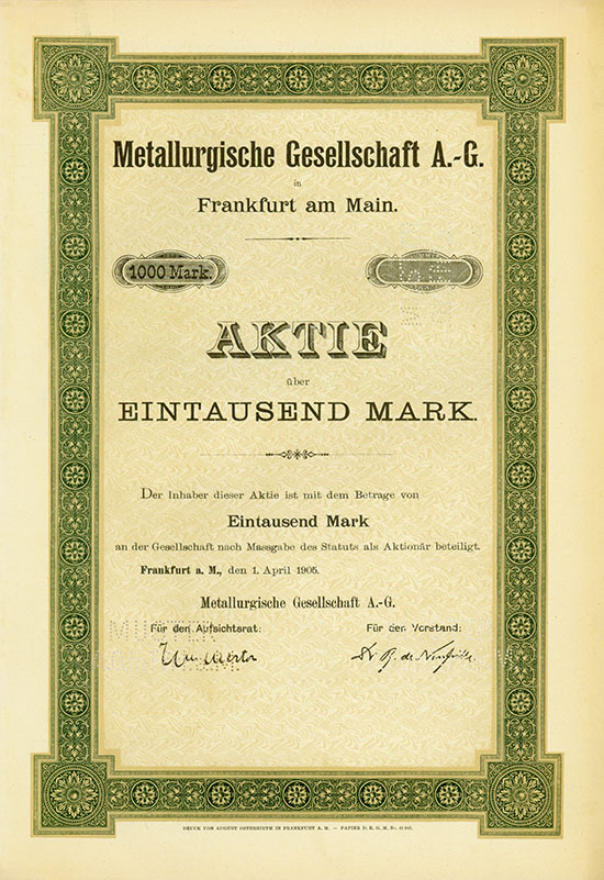 Metallurgische Gesellschaft AG