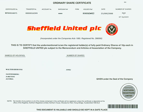 Sheffield United plc