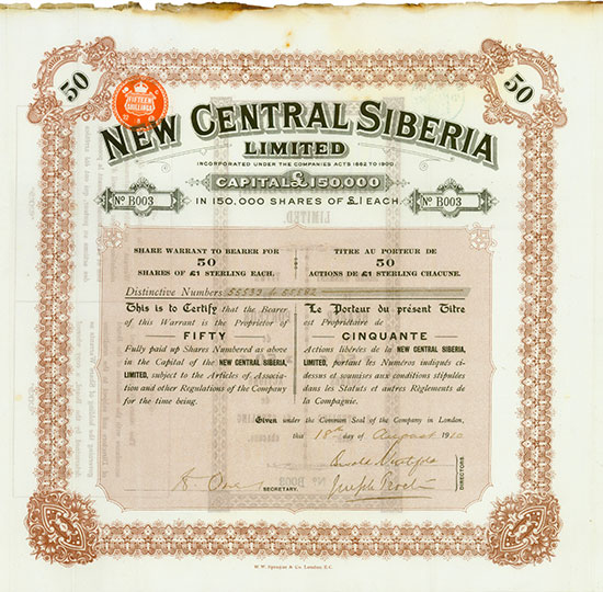 New Central Siberia Limited