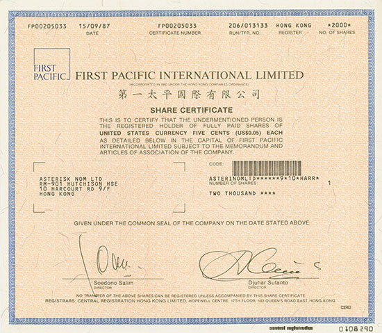 First Pacific International Limited