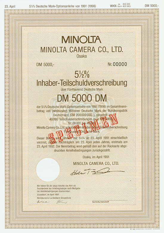 Minolta Camera Co., Ltd.