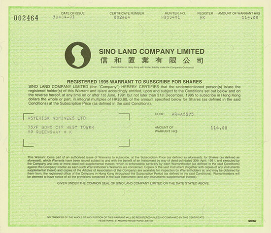 Sino Land Company Limited