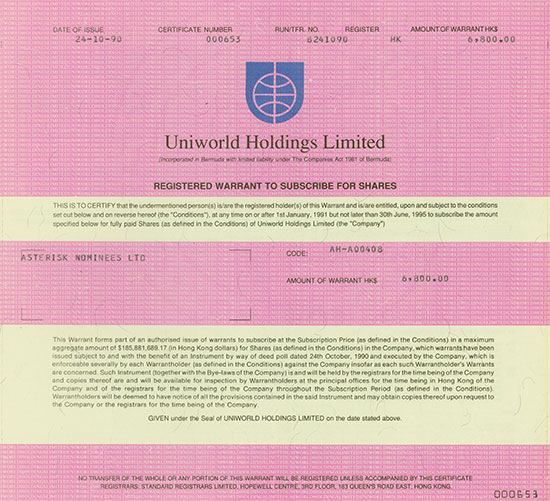 Uniworld Holding Limited