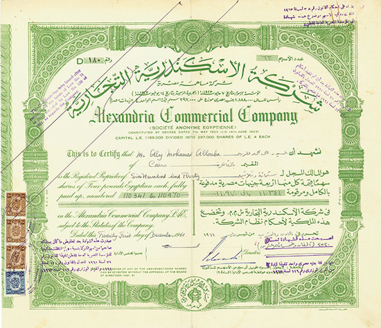 Alexandria Commercial Company (Société Anonyme Egyptienne)