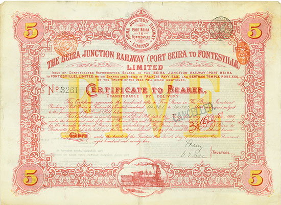 Beira Junction Railway (Port Beira to Fontesville) Limited