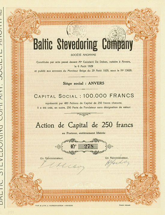 Baltic Stevedoring Company [2 Stück]