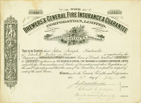 Brewers' & General Fire Insurance & Guarantee Corporation, Limited