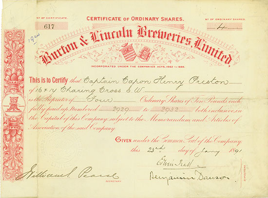 Burton & Lincoln Breweries, Ltd.