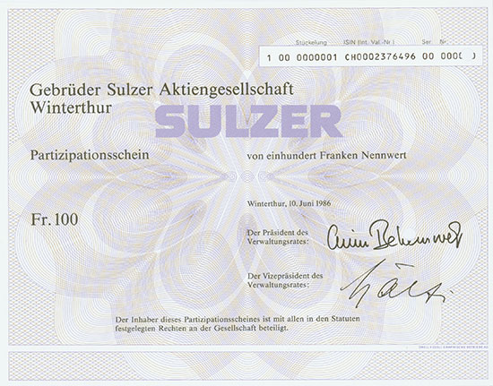 Gebrüder Sulzer AG