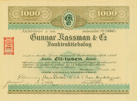 Gunnar Kassman & Co. Bankieraktiebolag