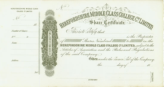 Herefordshire Middle Class College Co., Limited