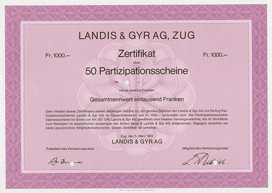 Landis & Gyr AG