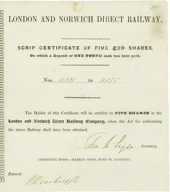 London and Norwich Direct Railway