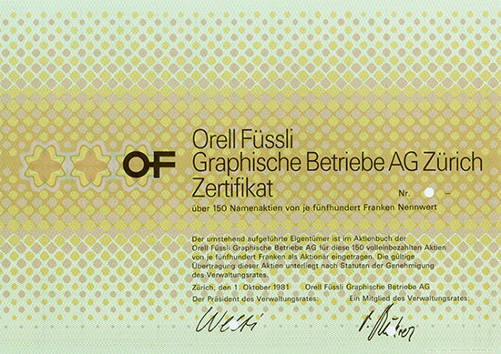 Orell Füssli Graphische Betriebe AG