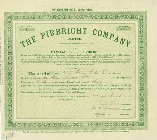 Pirbright Company Limited