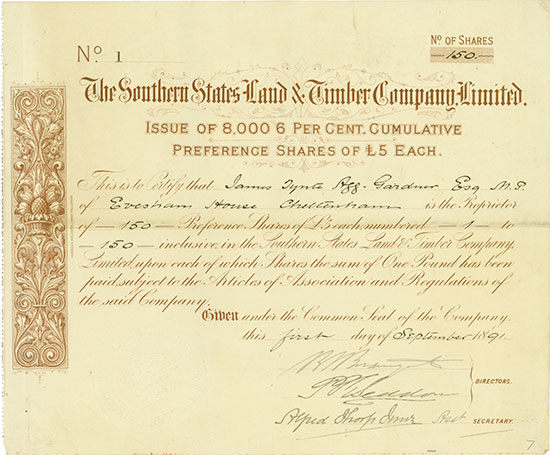 Southern States Land & Timber Company, Limited
