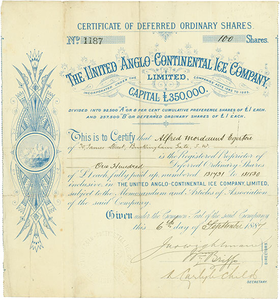 United Anglo-Continental Ice Company, Limited