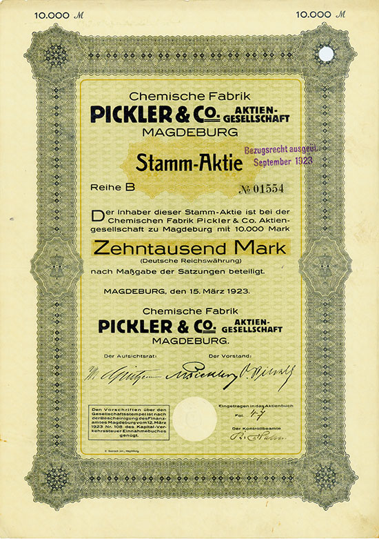 Chemische Fabrik Pickler & Co. AG