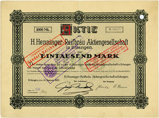 H. Henninger-Reifbräu AG