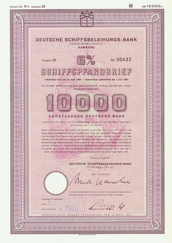 Deutsche Schiffsbeleihungs-Bank AG