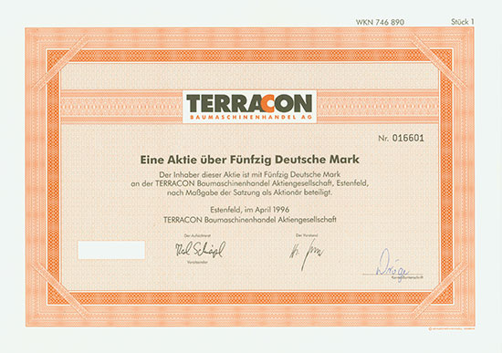 TERRACON Baumaschinenhandel AG