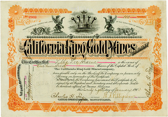 California King Gold Mines Company