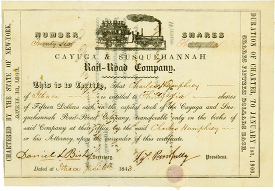 Cayuga & Susquehannah Rail-Road Company