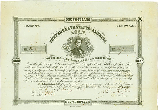 Confederate States of America (Ball 66, Criswell 86)