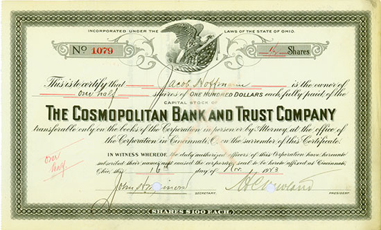 Cosmopolitan Bank and Trust Company