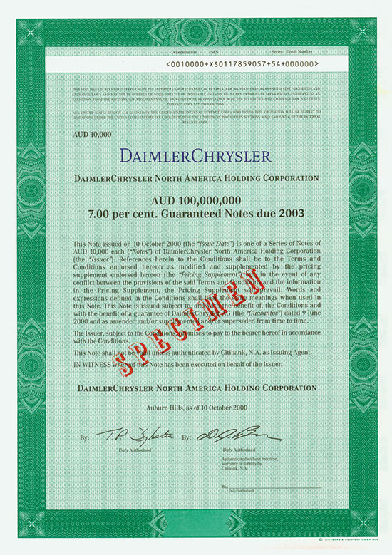 DaimlerChrysler North America Holding Corporation