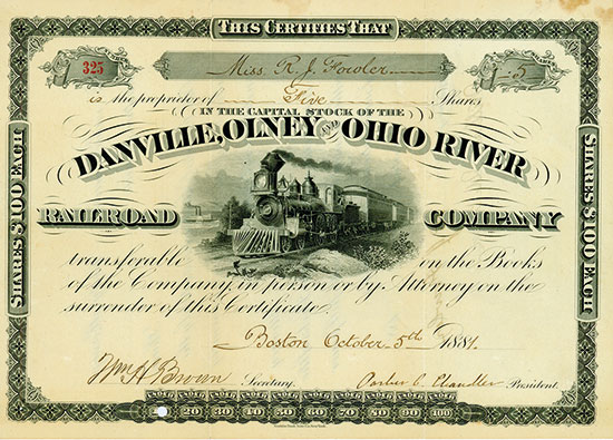 Danville, Olney and Ohio River Railroad Company